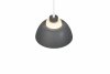 Grafitowa lampa wisząca półokrągły klosz nowoczesna do loftowych wnętrz TILOS R36501042 RL